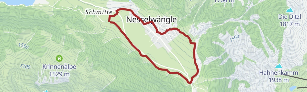 Route map: Dorfrunde